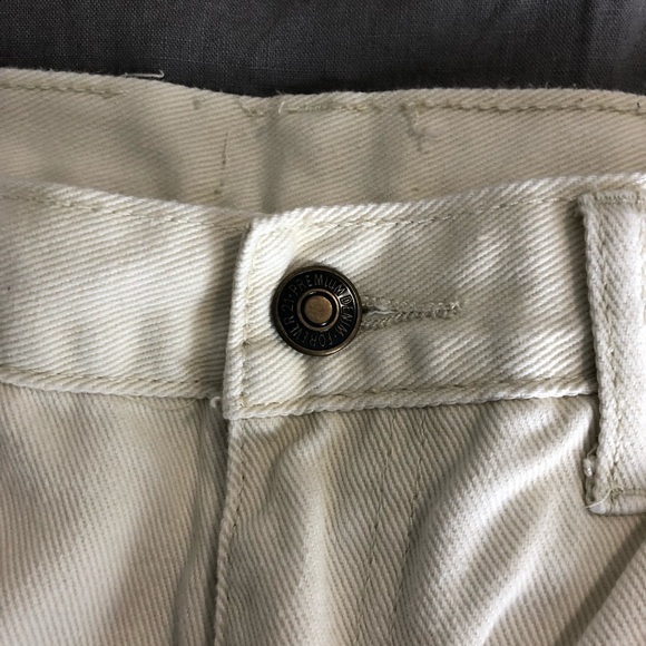 Forever 21 Distressed High Waisted Cream Shorts 28 - Picture 8 of 8